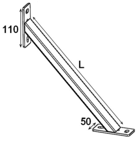 Renfort pour console - schéma technique